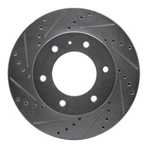 Ford Ranger Brake Rotor (1) - Front Left - R1 Concepts - Drilled & Slotted - Silver - `13-`17 Ford Ranger Brake Rotor (1) - Front Left - R1 Concepts - Drilled & Slotted - Silver - `13-`17